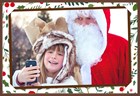 Fotokaart choco kerstman